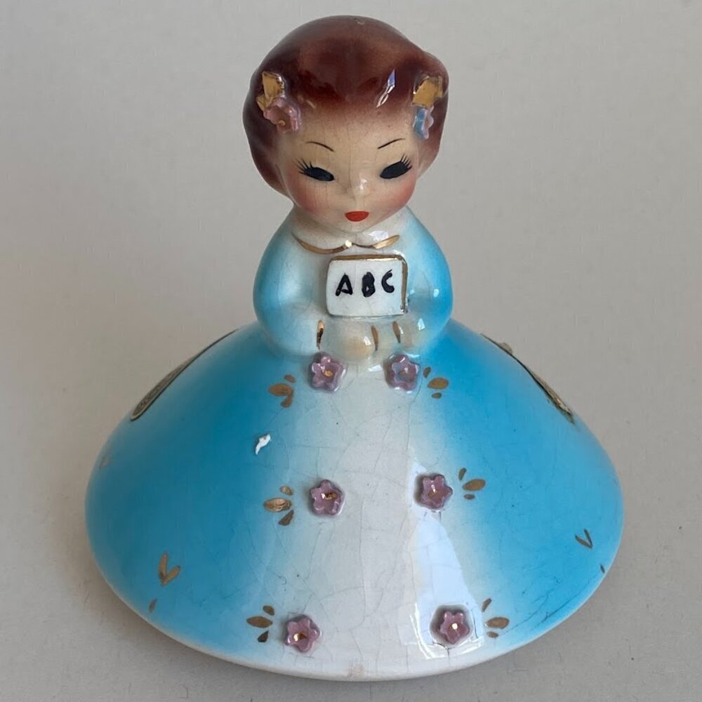 Vintage Josef Originals SEPTEMBER American Beauty Mushroom Girl Figurine